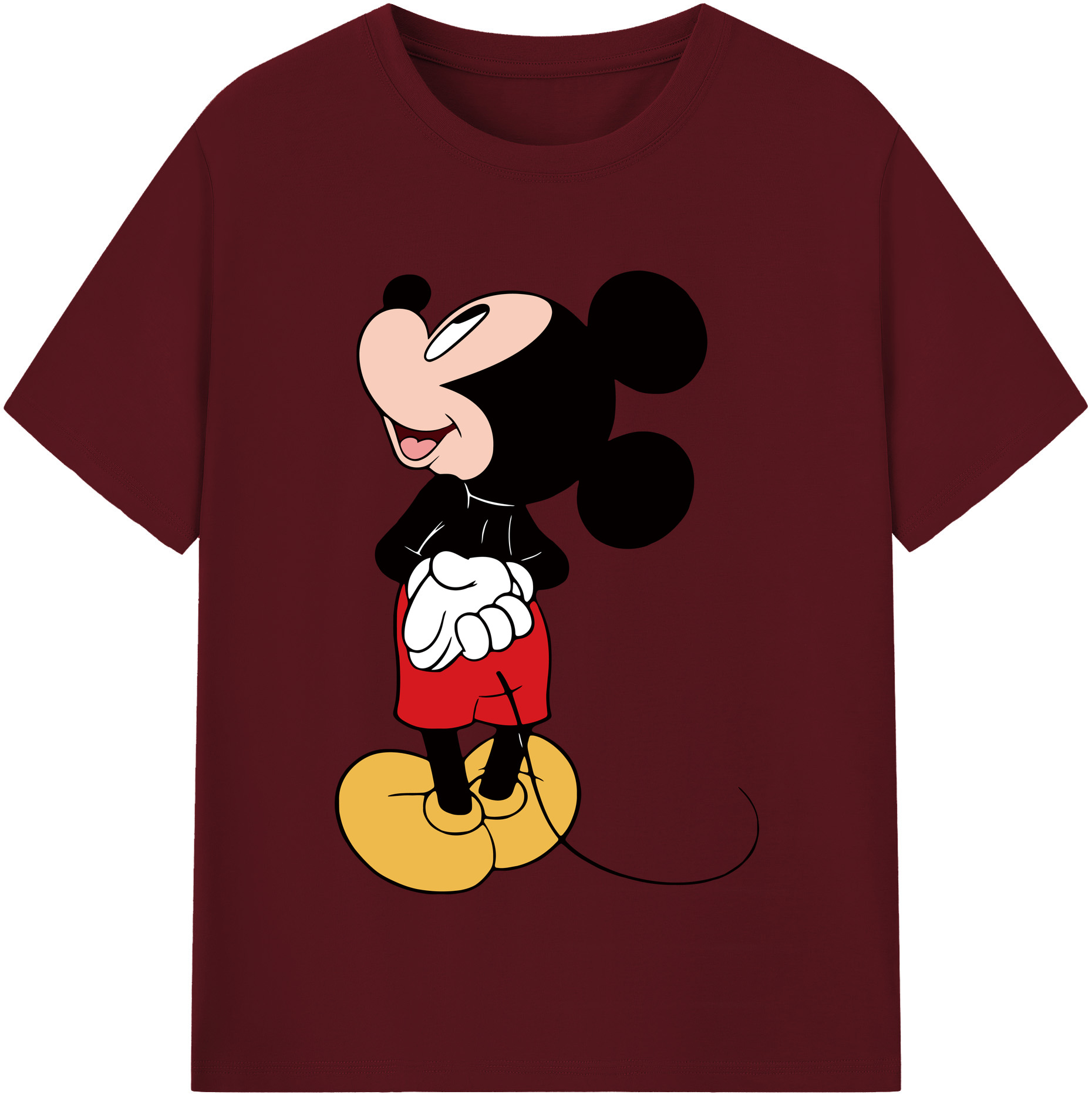 （画像用） ミッキーマウス Mickey Mouse 綿100％半袖Tシャツ（フロントプリント）